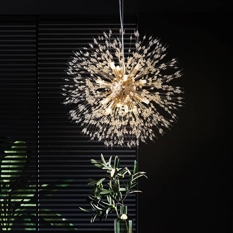 Luna Elegant Lámparas colgantes LED - Metal blanco y dorado para salón y comedor