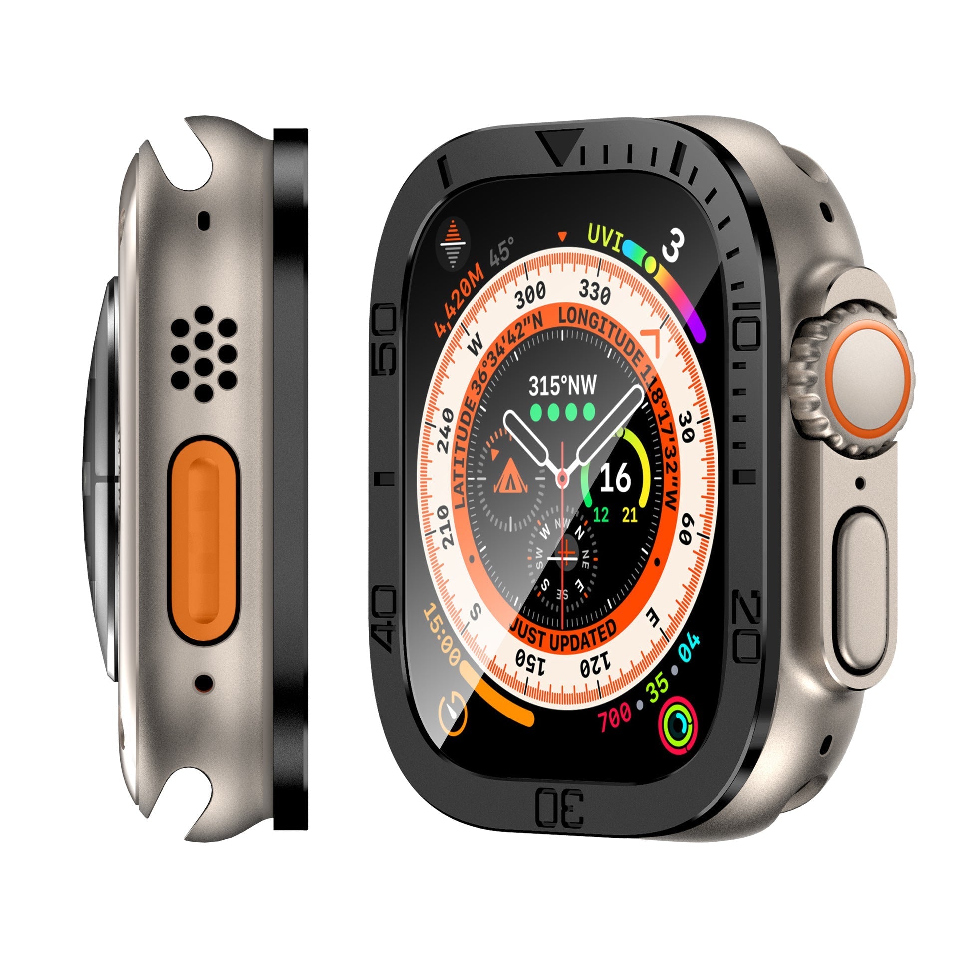 Skjermbeskytter i herdet glass for Apple Watch Ultra