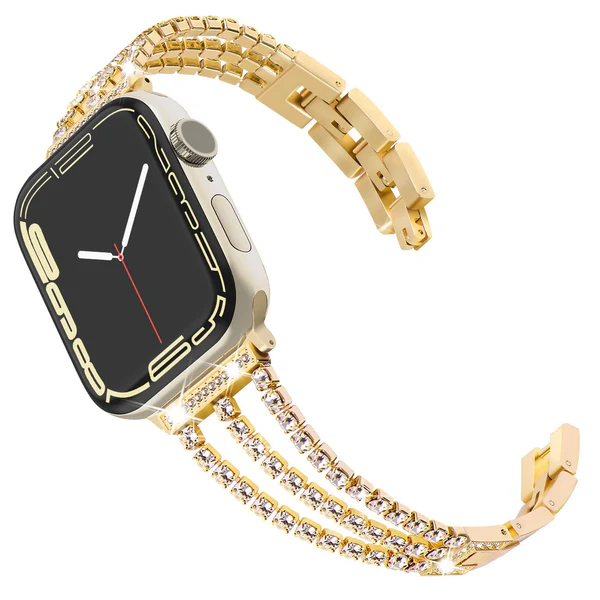 Bling-diamanttiketju rannekoru Apple Watchille