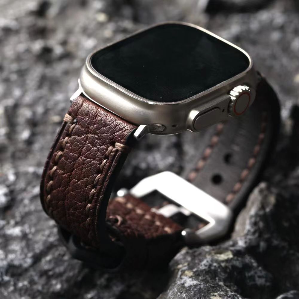 Håndlaget - Top grain lær Apple Watch-rem