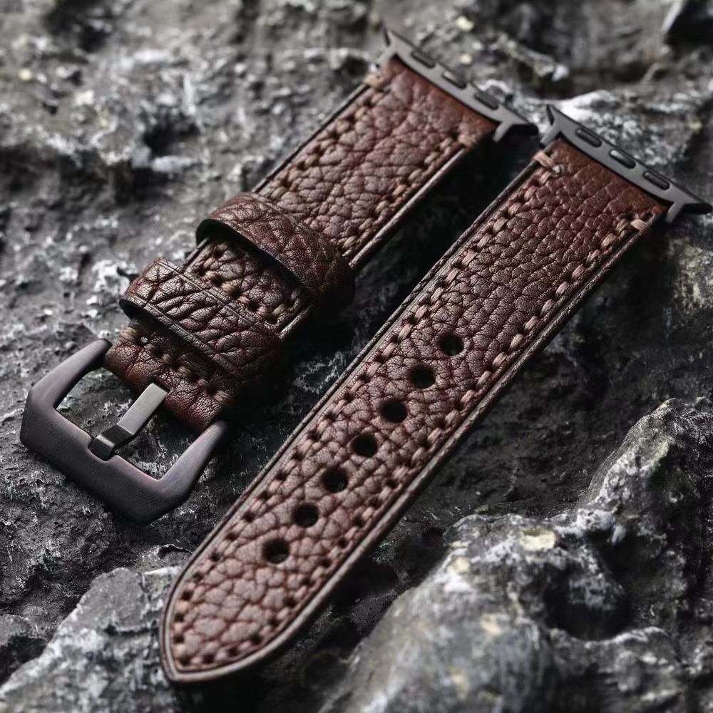 Handmade - Top grain leather Apple Watch Strap