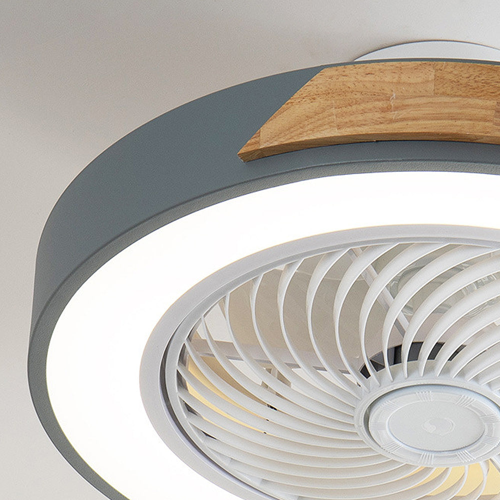 Wood Ceiling Fans With LED Lights