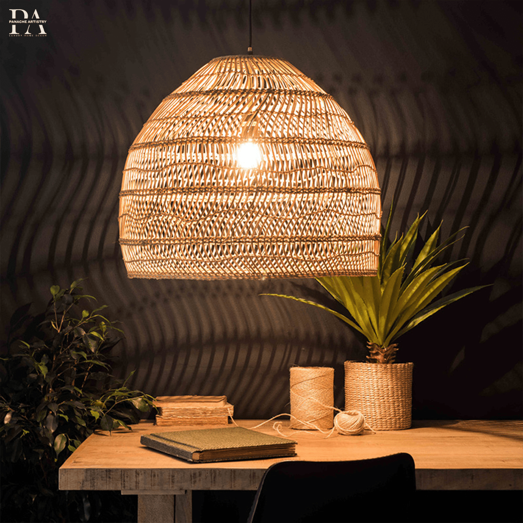 Riviera Rattan Pendellampe