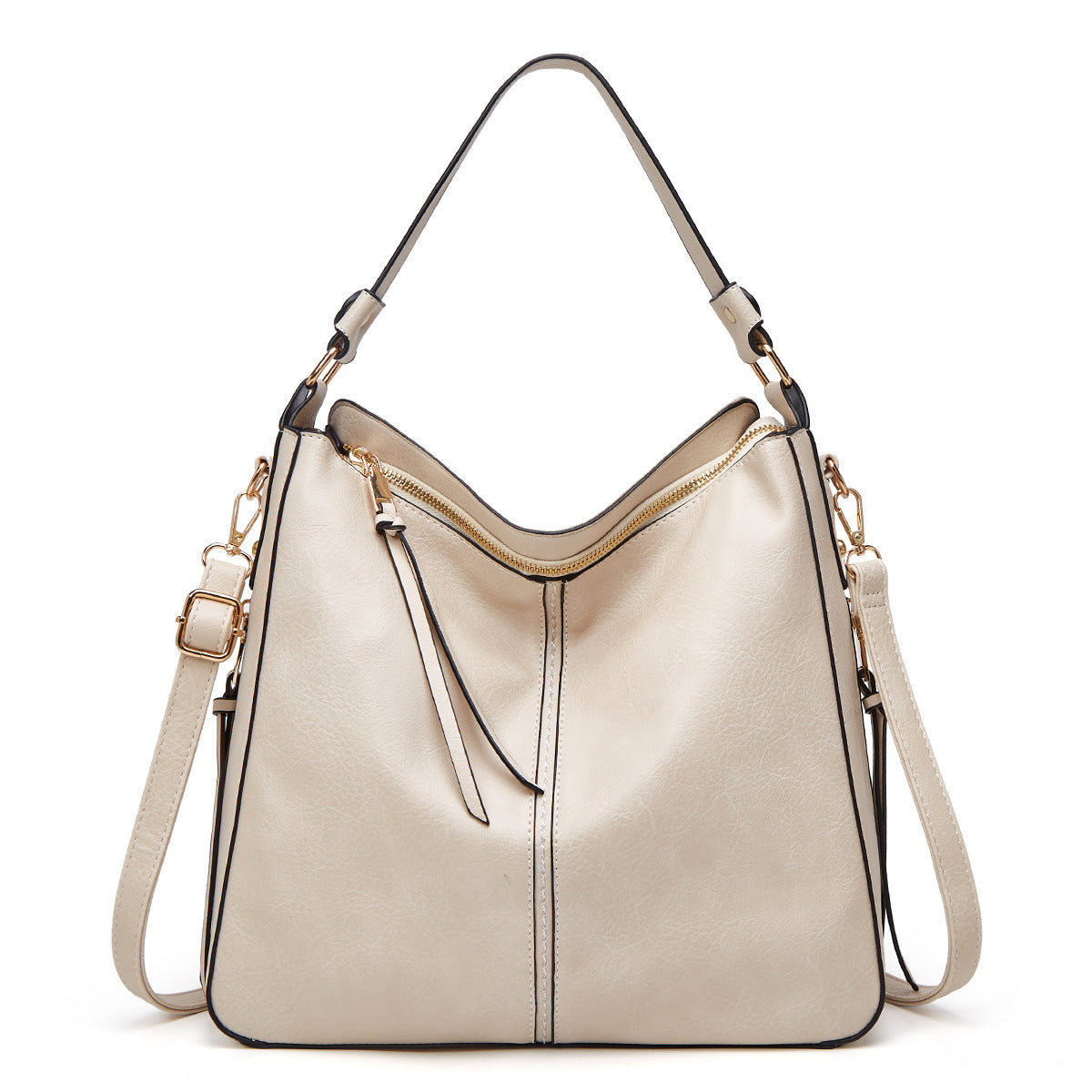 The Belgravia Faux Leather Vintage Shoulder Bag & Pouch