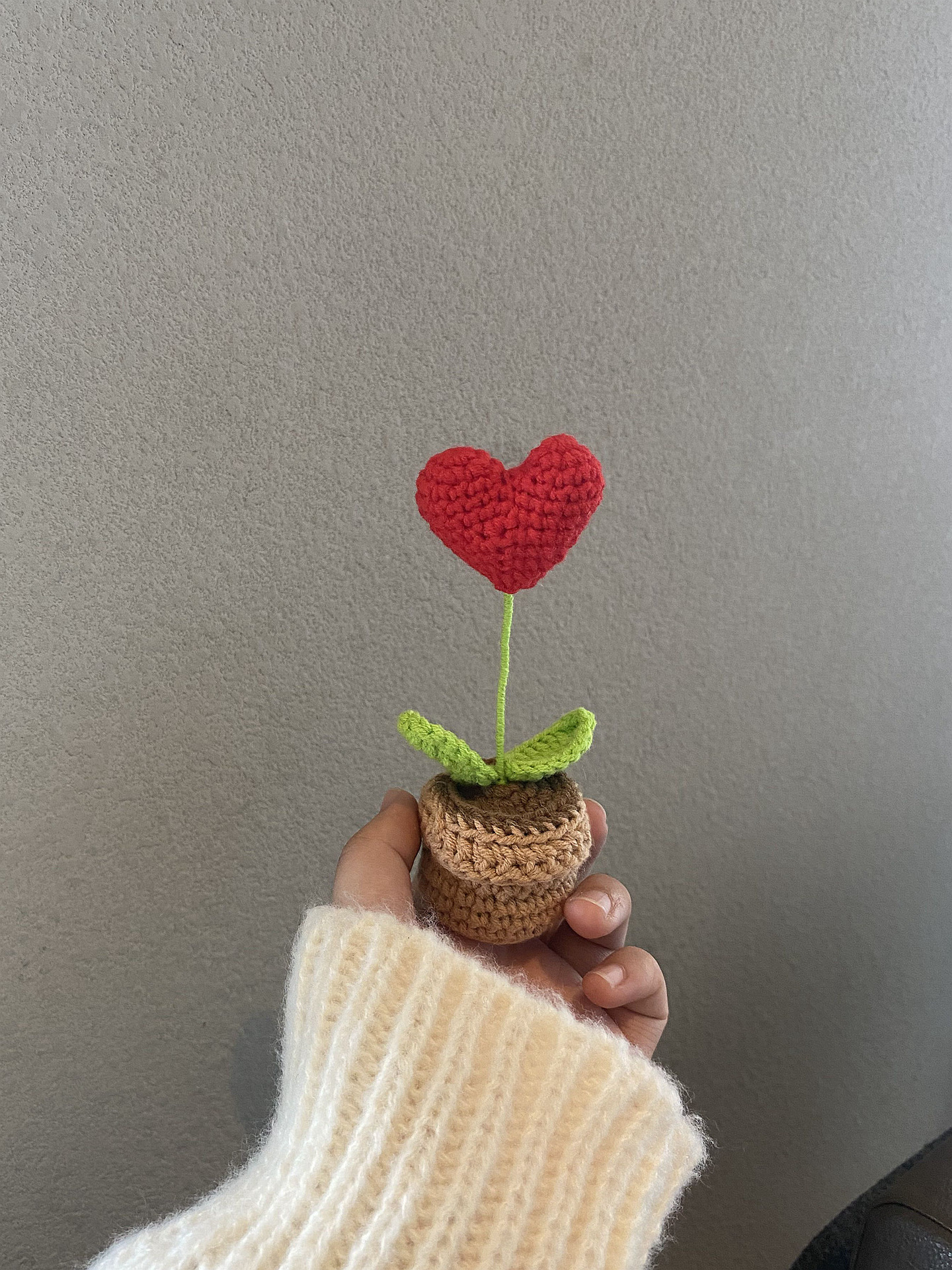 Handmade Crochet Flower Pot Decor