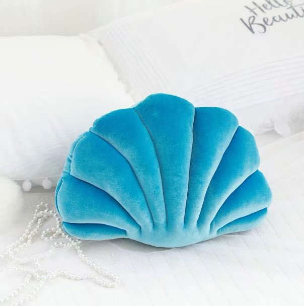 Sea Shell Velvet Throw Pillow