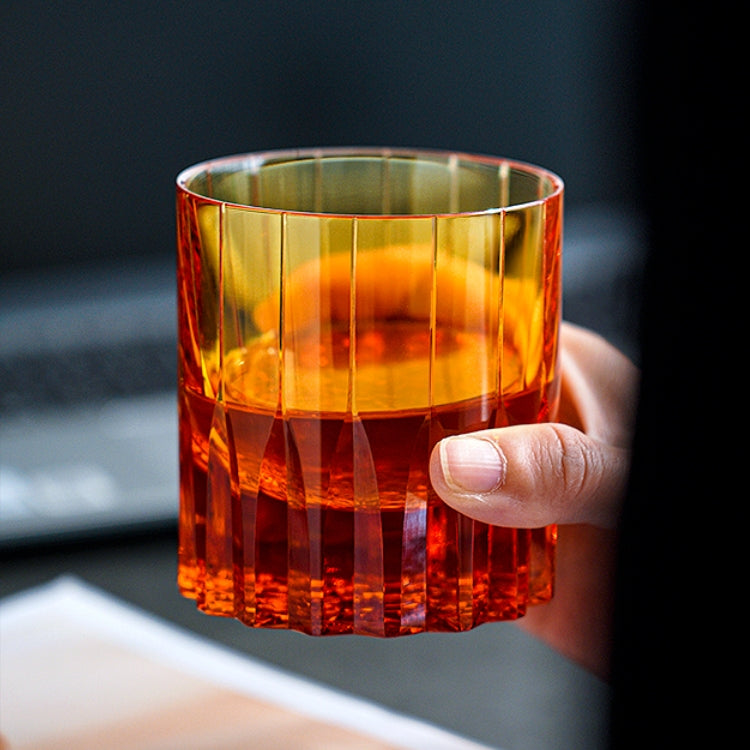 Edo Kiriko Multi-Color Edition bländande whiskyglas med trälåda