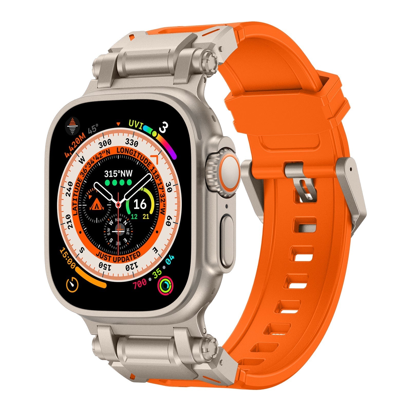 Explorer Tactical Fluoro Gumi Apple Watch Szíj