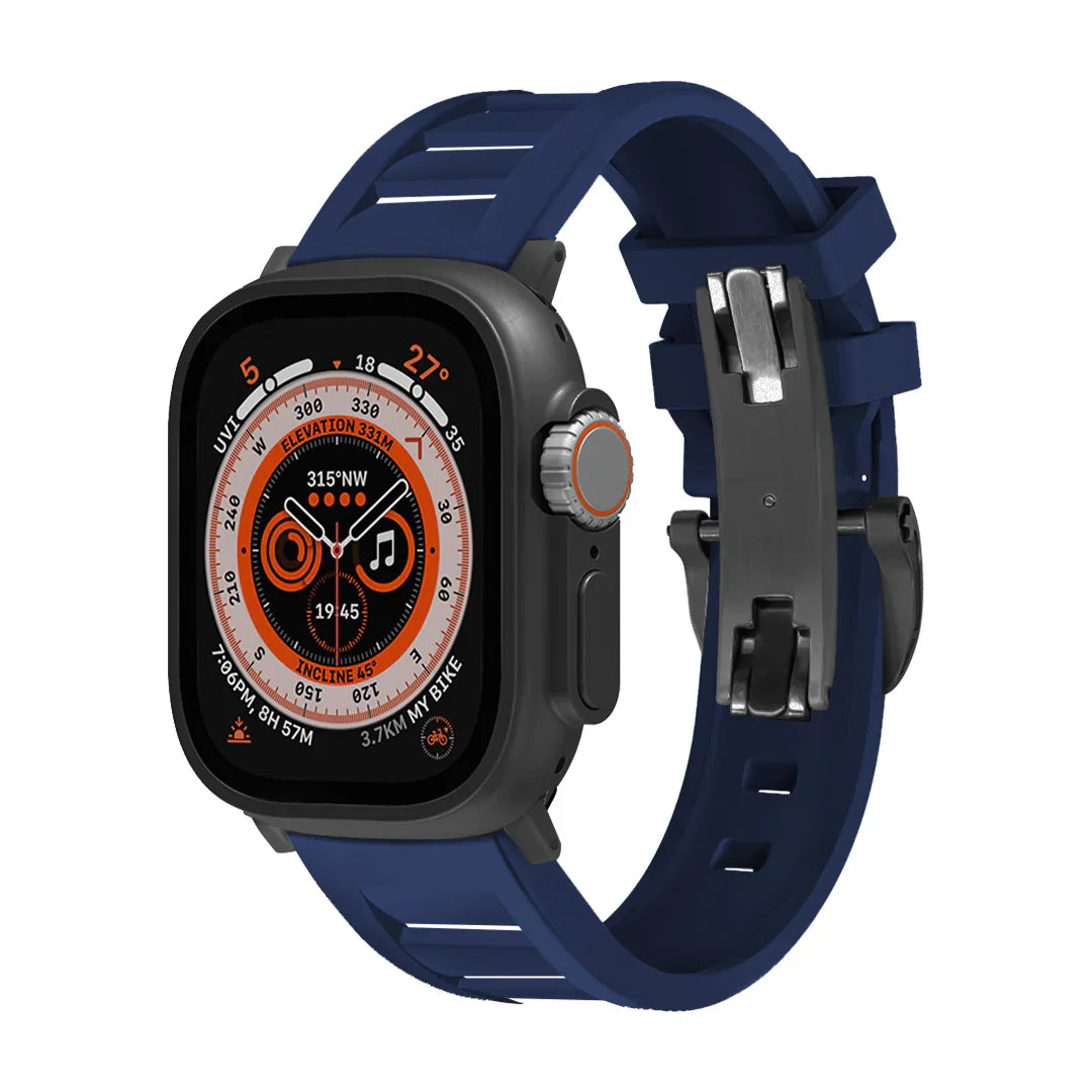 FKM Vlinder Gesp Band Voor Apple Watch