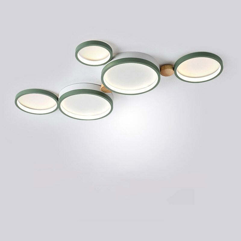 ChicLumineux - Lampada da soffitto in metallo bianco e grigio