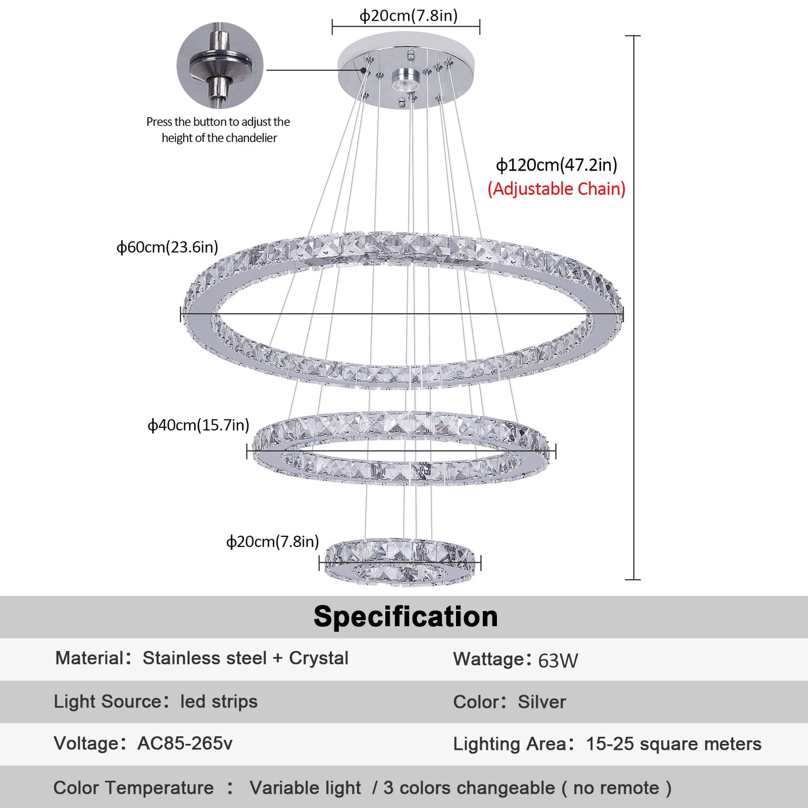 Armani Ring Chandelier