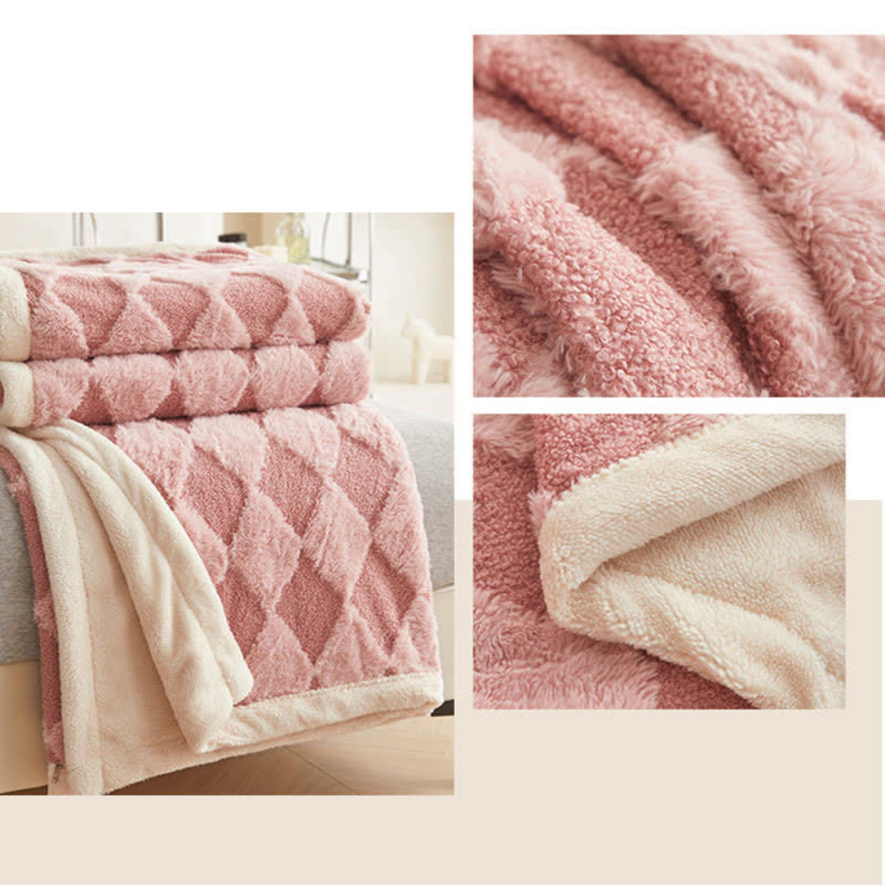 Soft Diamond Pattern Comfort Blanket