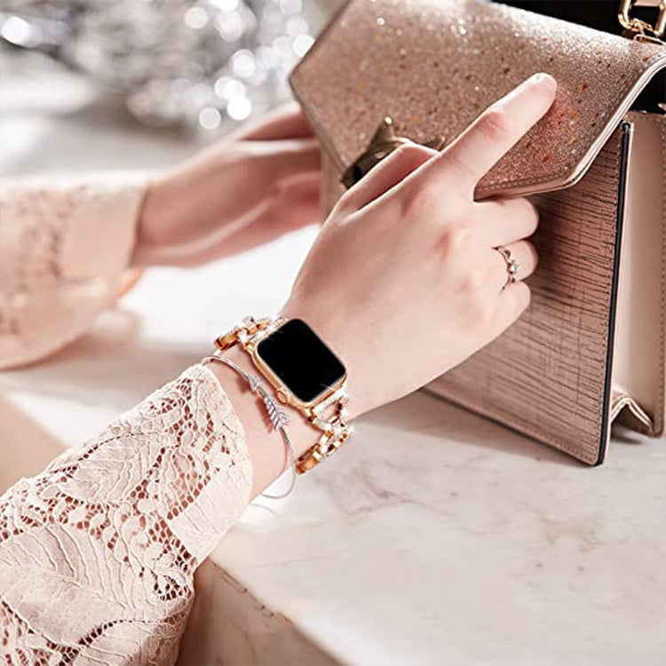 Bling Gyémánt Lánc Karkötő Apple Watch-hoz