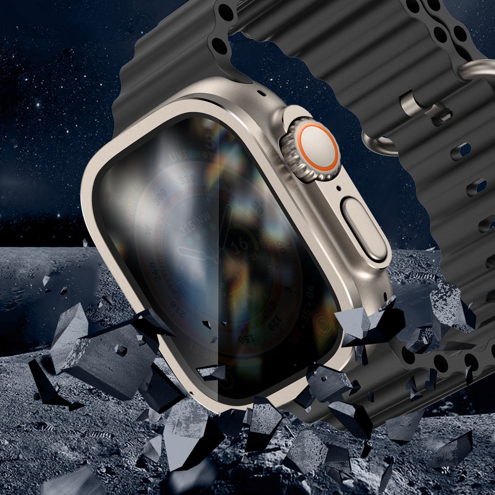 Titanium-näytönsuojus Apple Watch Ultra 2/Ultra (Yksityisyysversio)