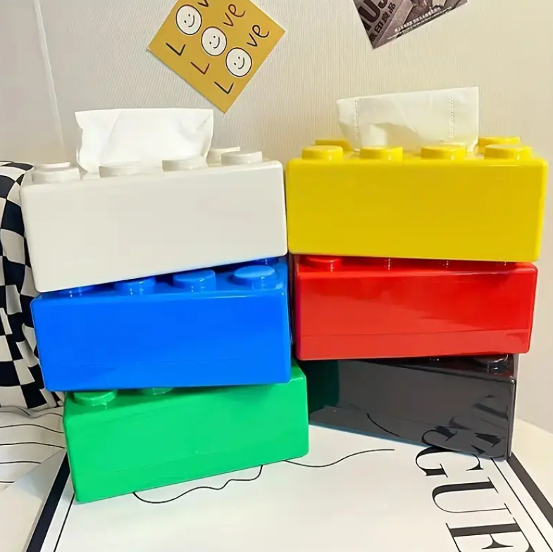 Nostalgisk Lego Block-Style Tissue Case