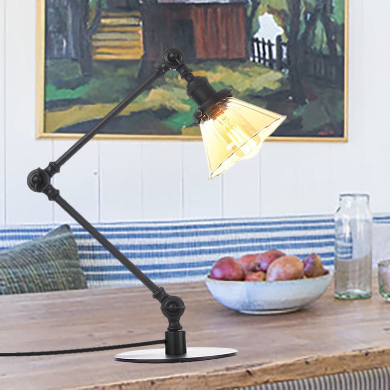 LumiClear - Elegant konformad klar glasbordslampa