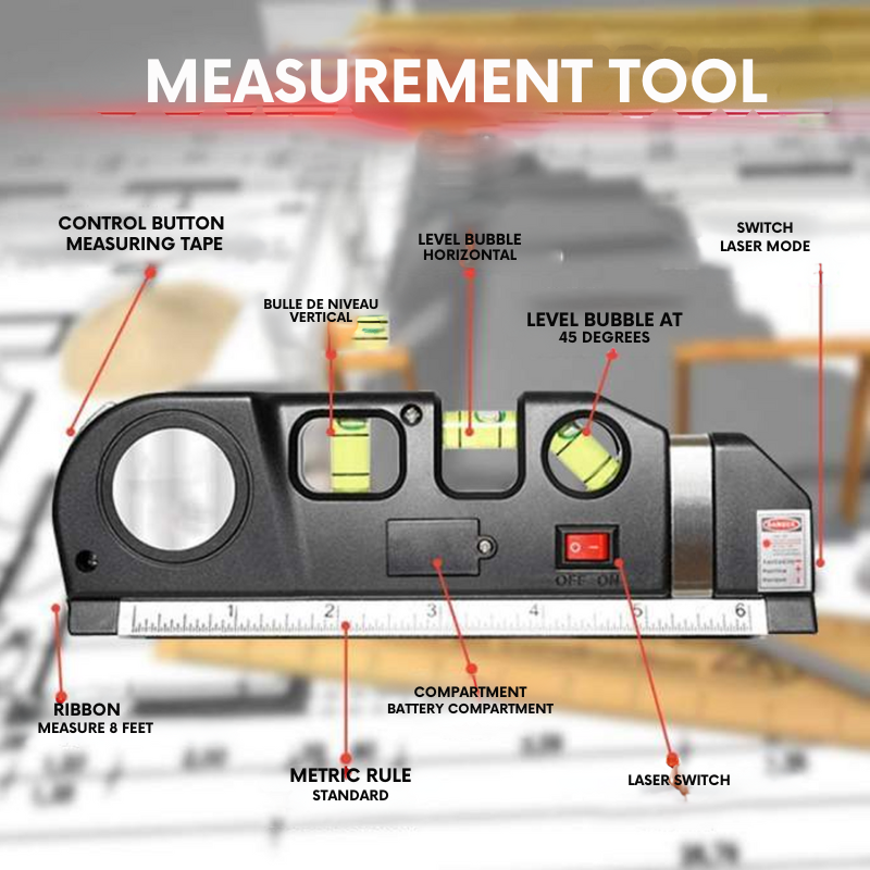 Laser Level Pro 3: Precision och mångsidighet för alla dina projekt