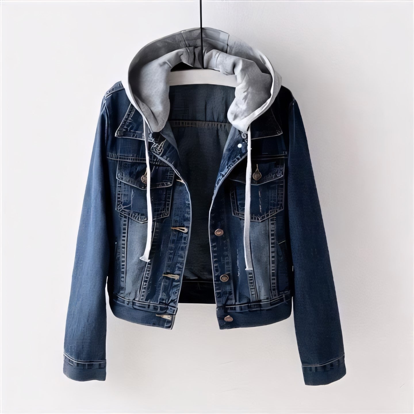 Vivienne Lane Kapuzen-Denim-Jacke