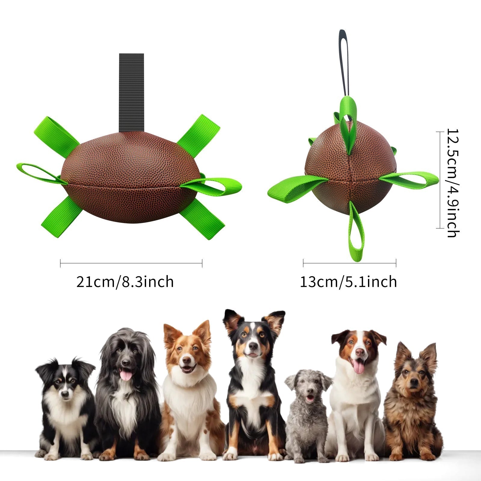 Rugby Chew Ball: Durable Football Toy for Dogs