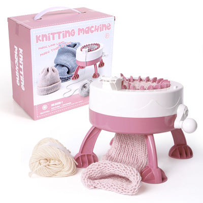 Wool Knitting Machine – Cranked Crochet Machine for Scarves, Hats & Crafting