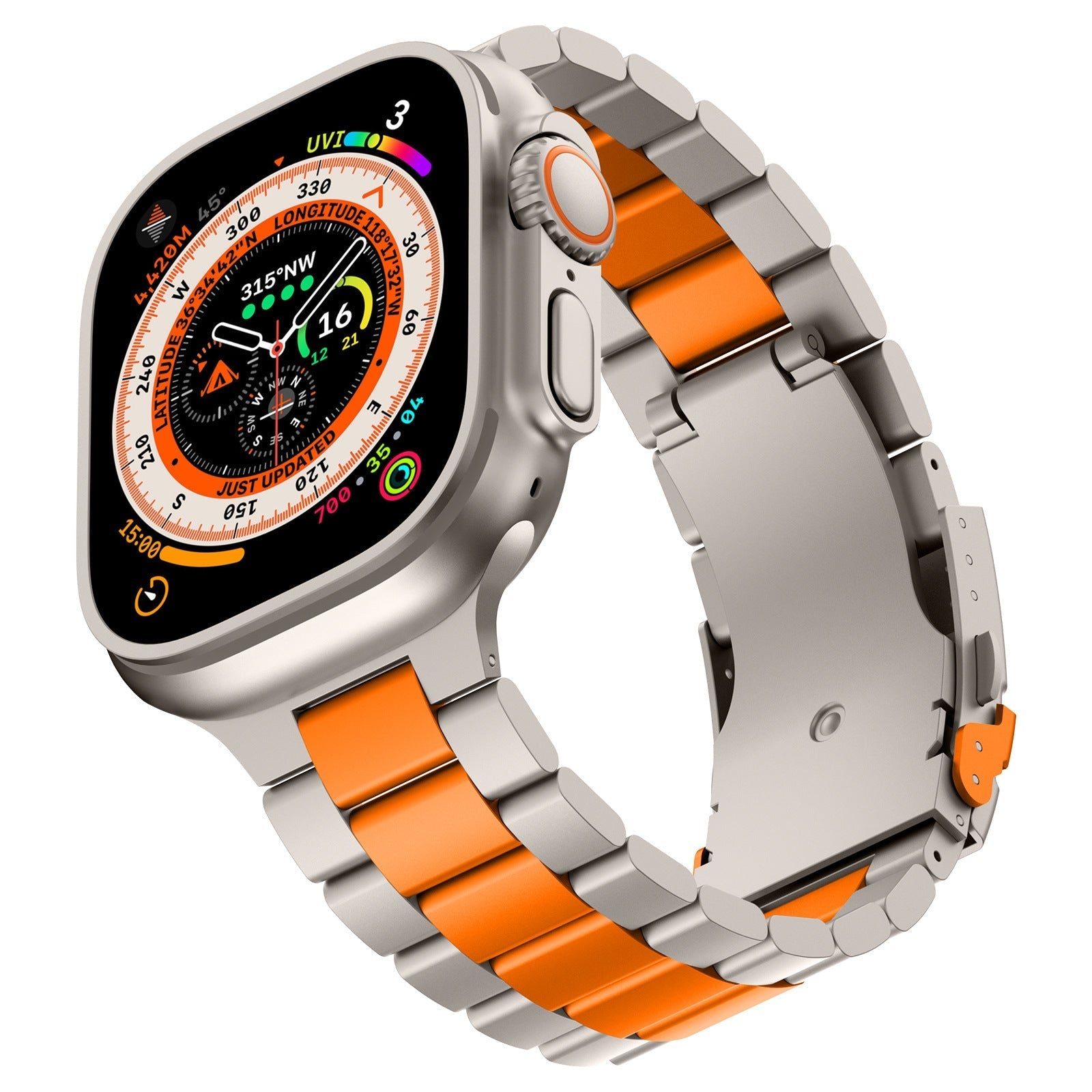 Üzleti Stílusú Titán Gyűrű Az Apple Watch-hoz