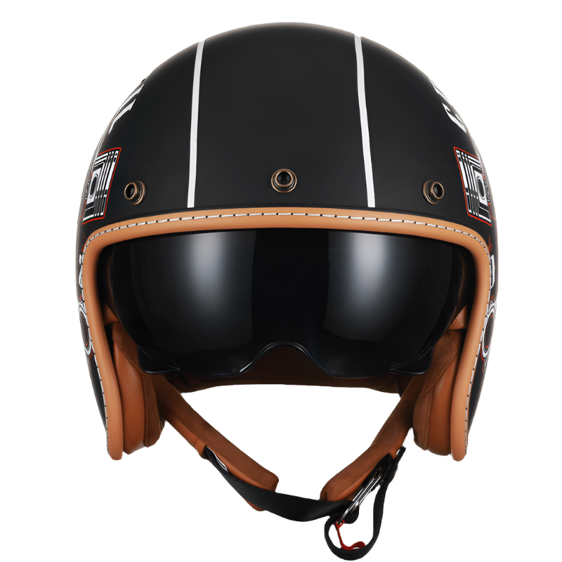 Retro JetLite Open Face Helm KB2