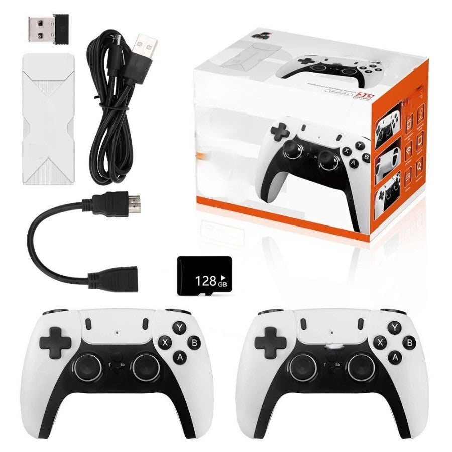 Console de jeu rétro sans fil : plus de 40 000 jeux et connectivité HDMI 4K, manette 2,4G