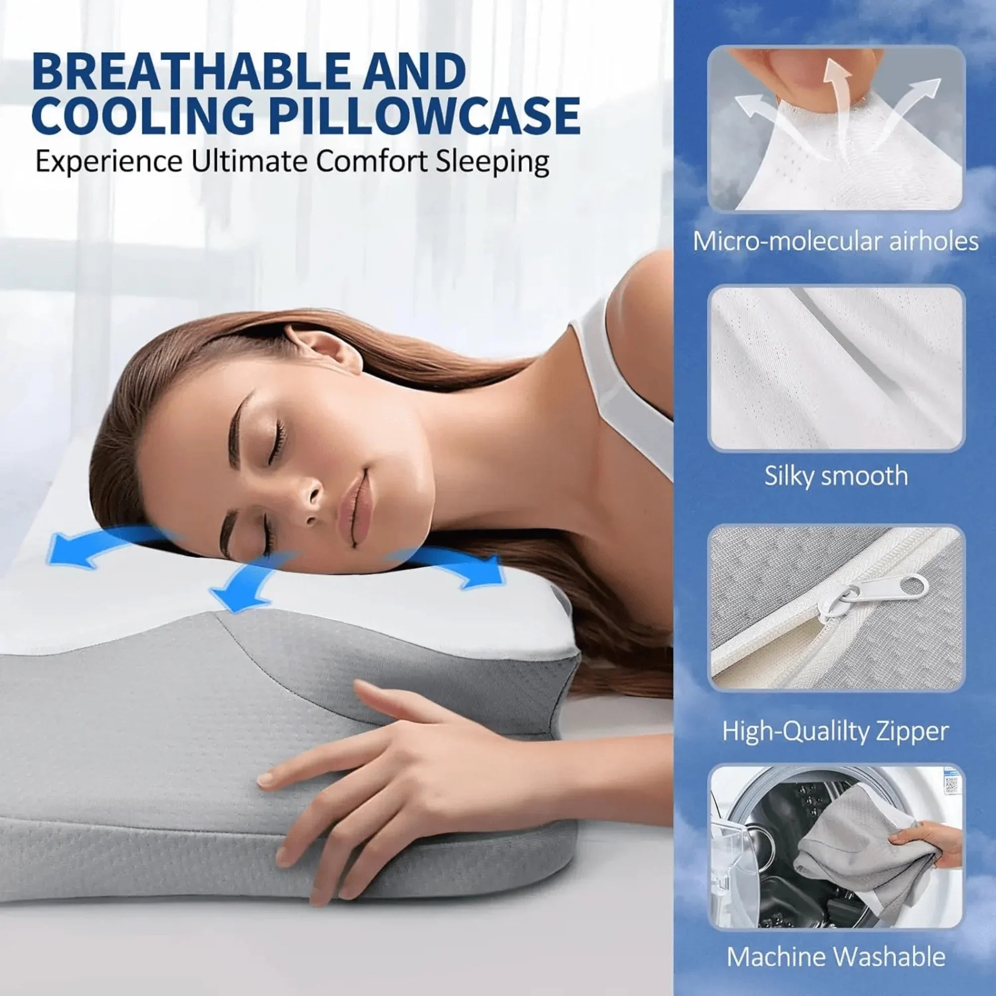 Butterfly Memory Foam Kudde - Ortopedisk Smärtlindrande Formad Kudde