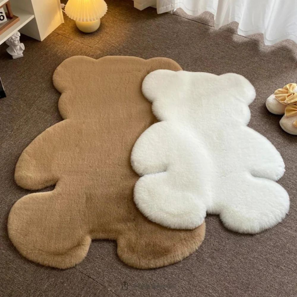 Alfombra de Osito de Peluche Esponjoso