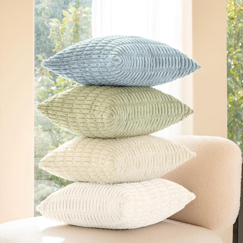 Plush Ridge Cushion Covers