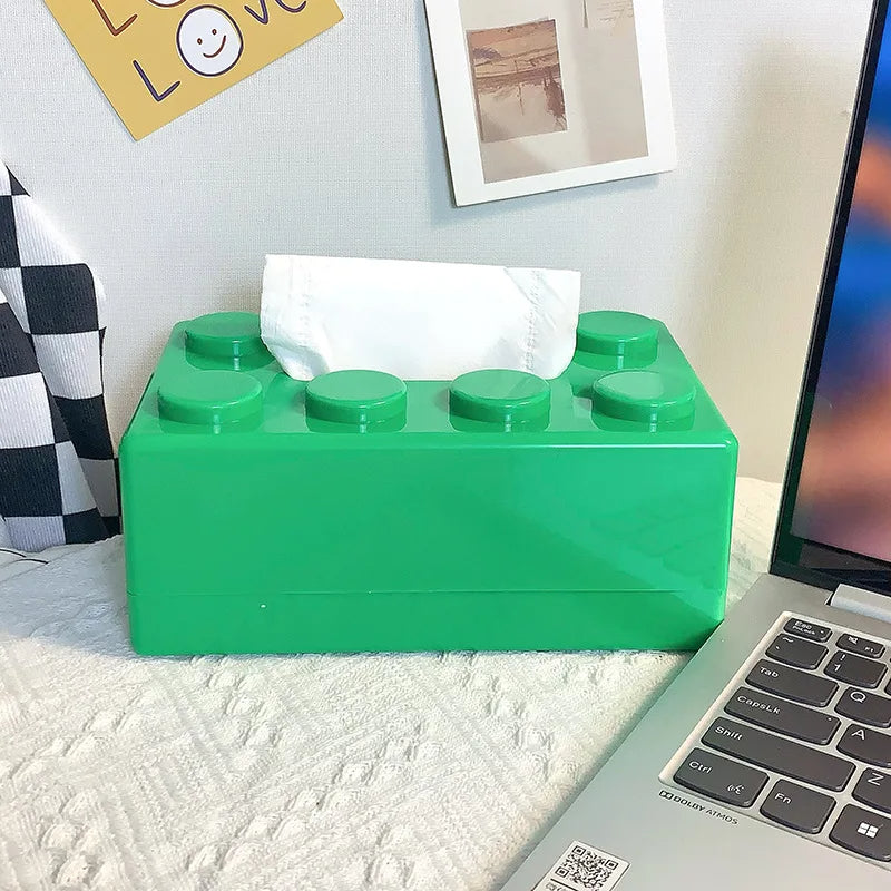 Nostalgisk Lego Block-Style Tissue Case