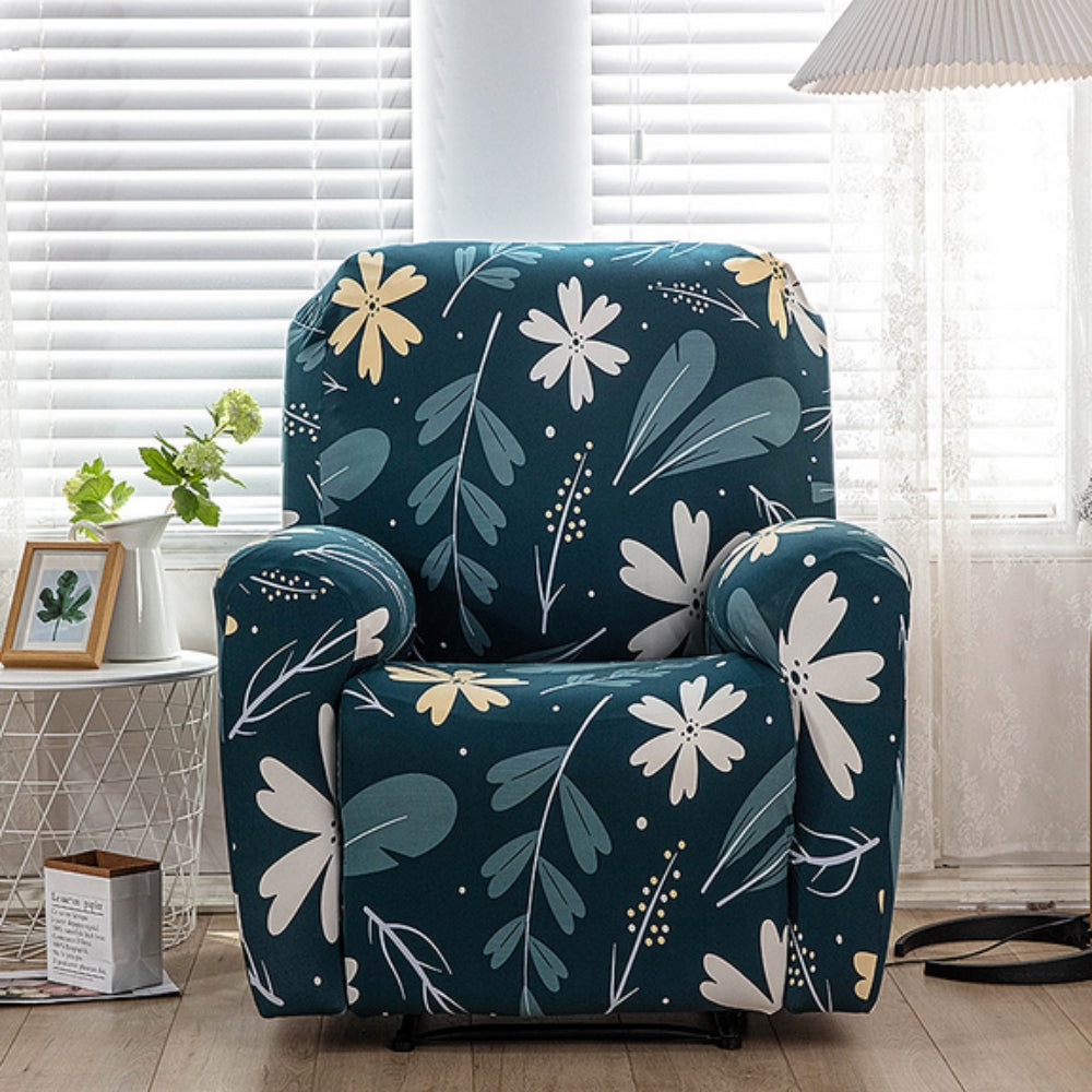 Blomster Recliner Sofa Betræk