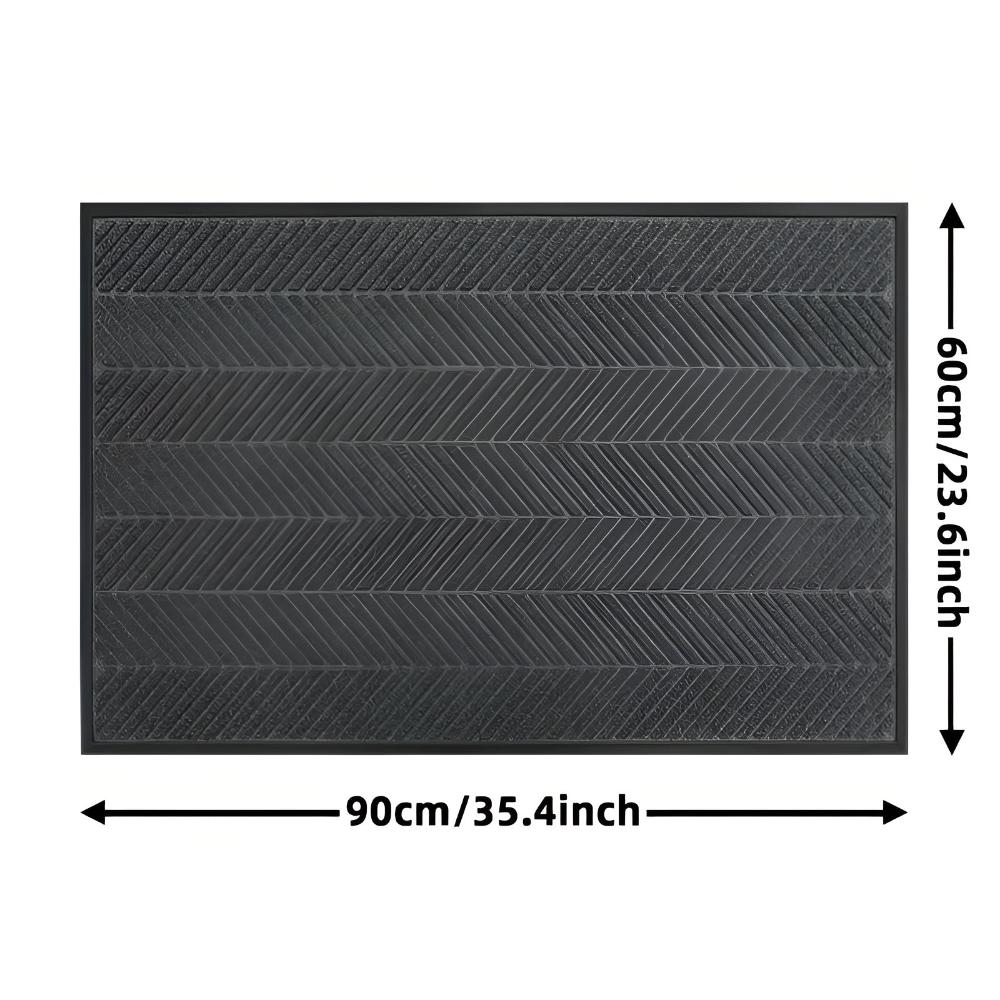 Tapis de porte antidérapant Chevron Ridges