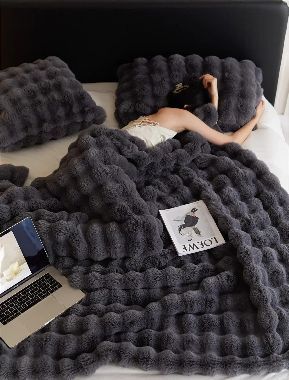 Cuddleblanket - Couverture chaude en laine pelucheuse