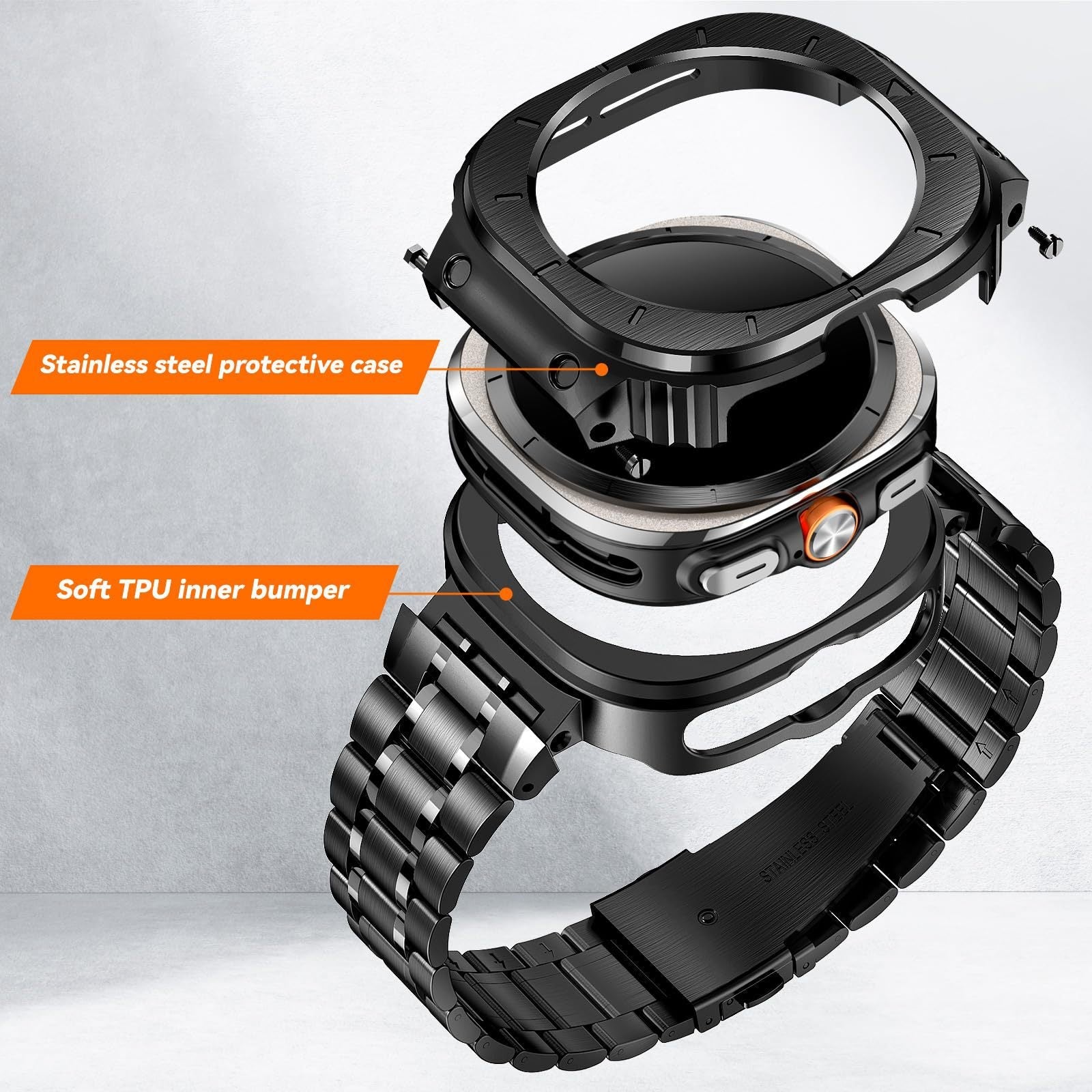 Robust beskyttelsesdekselsett for Samsung Galaxy Watch Ultra 47mm