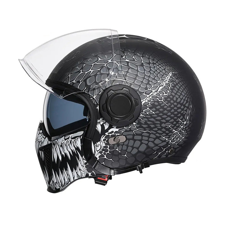 Double Lens Vintage Modular Helmet | DOT ECE APPROVED