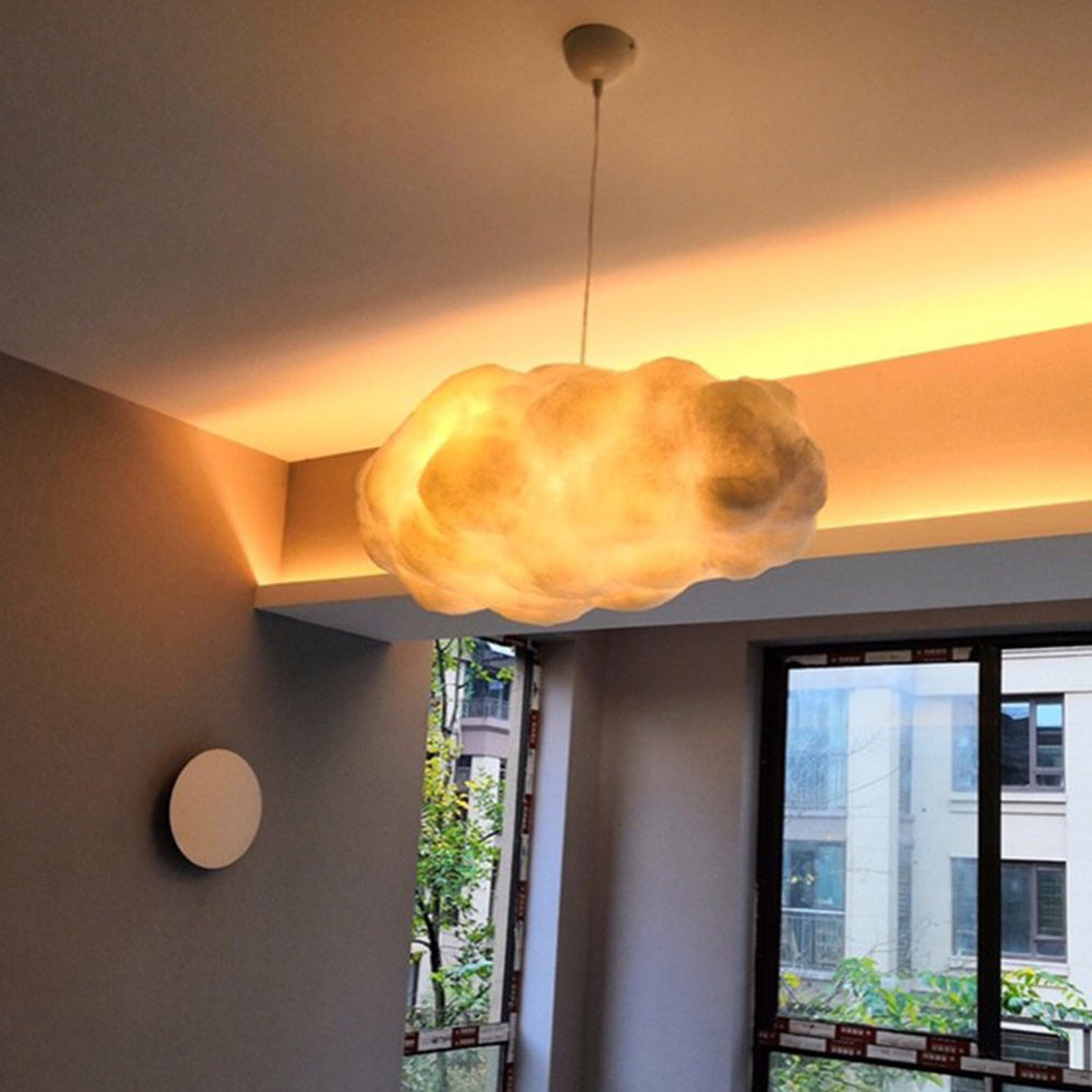 Minori Design Cloud LED-riippuvalaisin PVC/puuvillavalkoinen