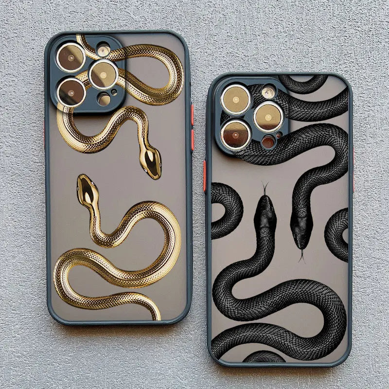 Funda para iPhone con motivo de serpiente