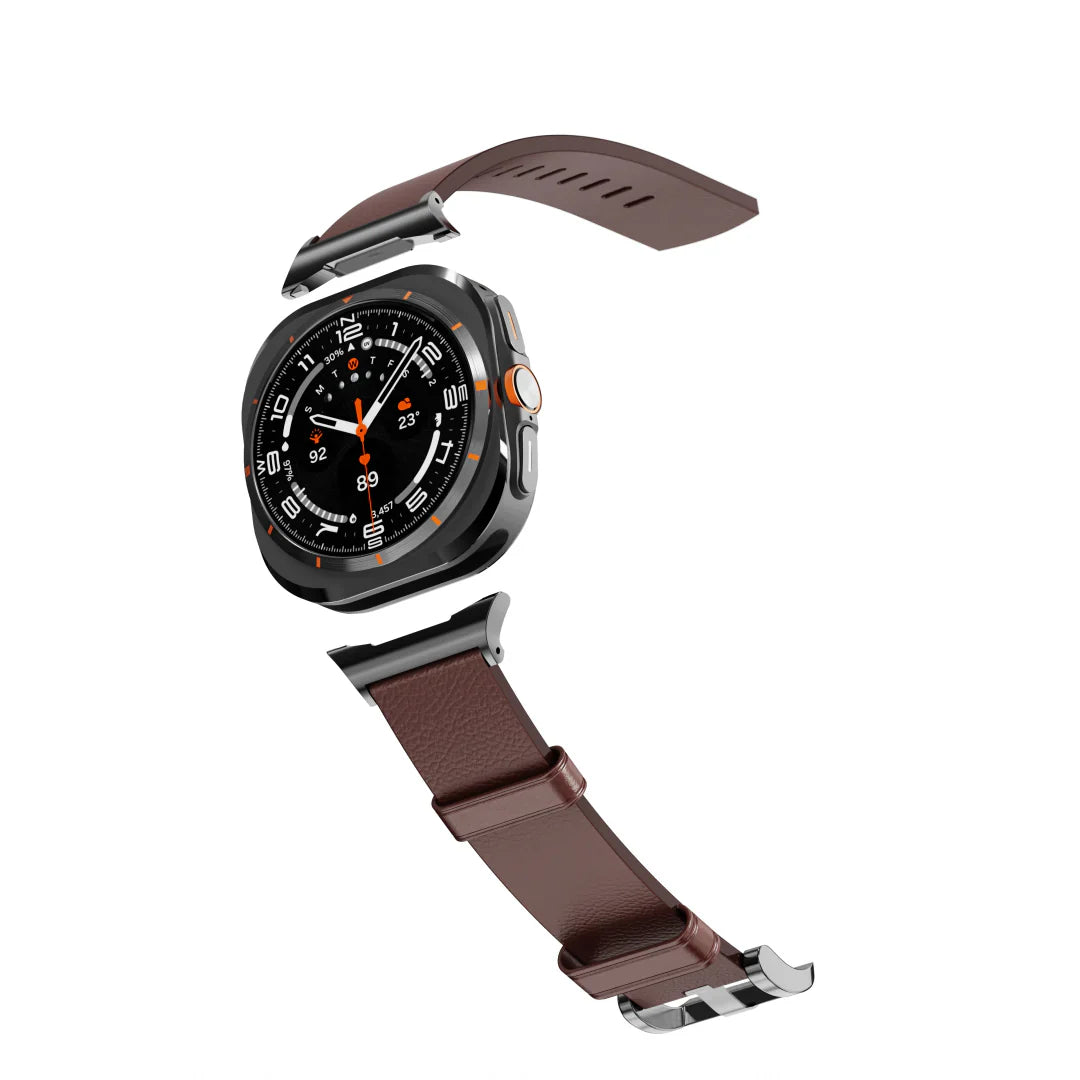 Pulseira de Couro Horween para Samsung Galaxy Watch Ultra