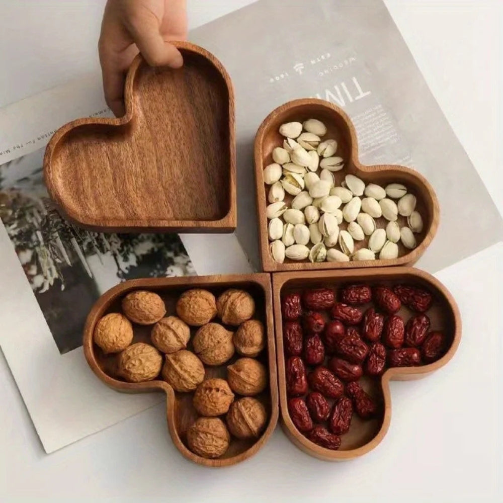 Rustic Heart Snack Tray -kokoelma | 4 kpl