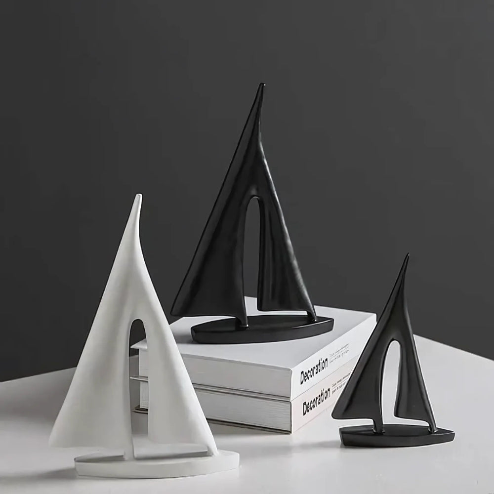 Minimalist Sailboat Inspired Table Decor