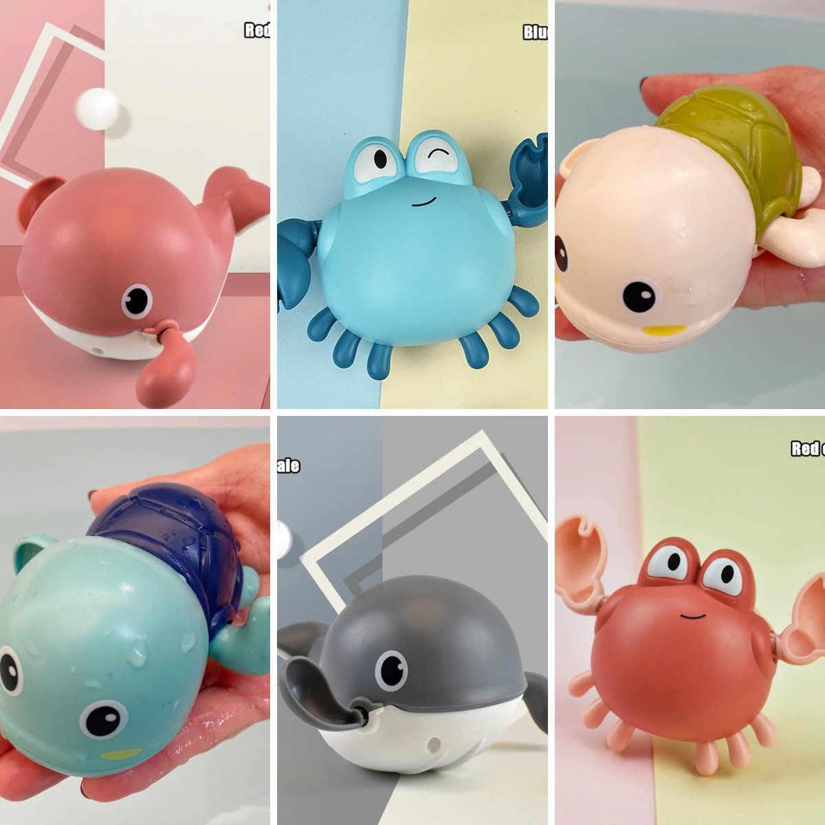 Bath Buddies™ - Bath with cute sea creatures - swimming buddies