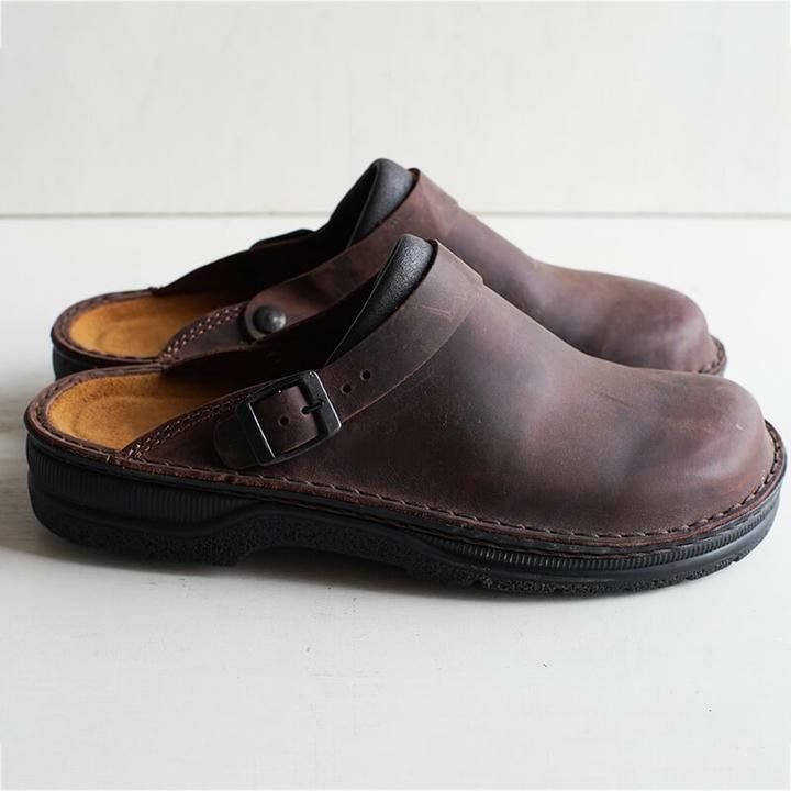 Eluned - Zapatillas ortopédicas de piel para hombre