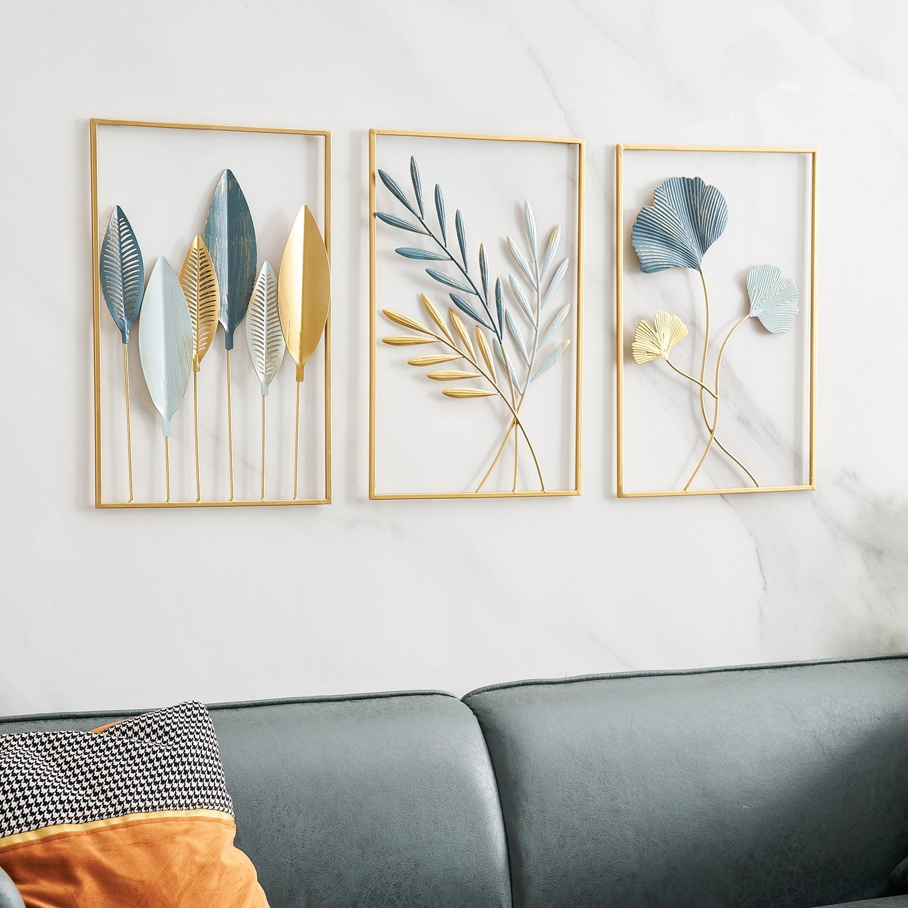 Metal Leaf Wall Decor