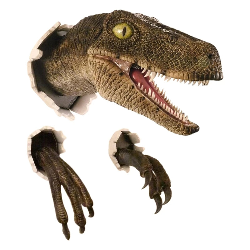 JurassicBurst Velociraptor vægskulptur