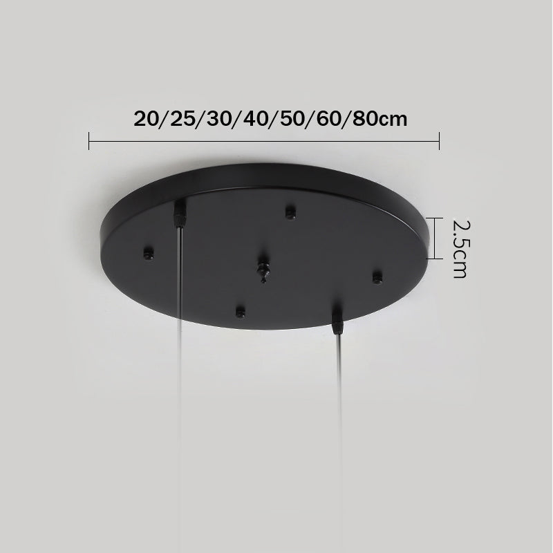 Base de Dossel para Lâmpada Pendente