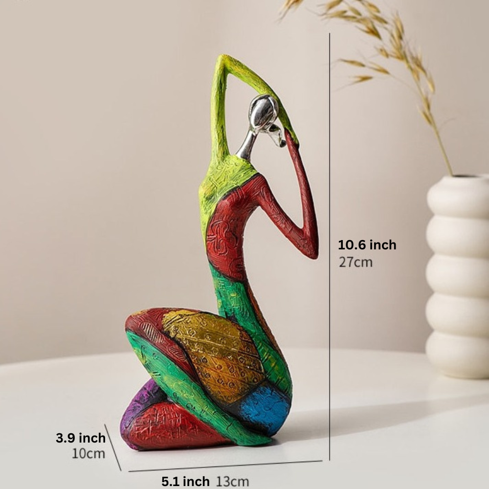 Vrimlo® Abstract Colorful Women Sculptures