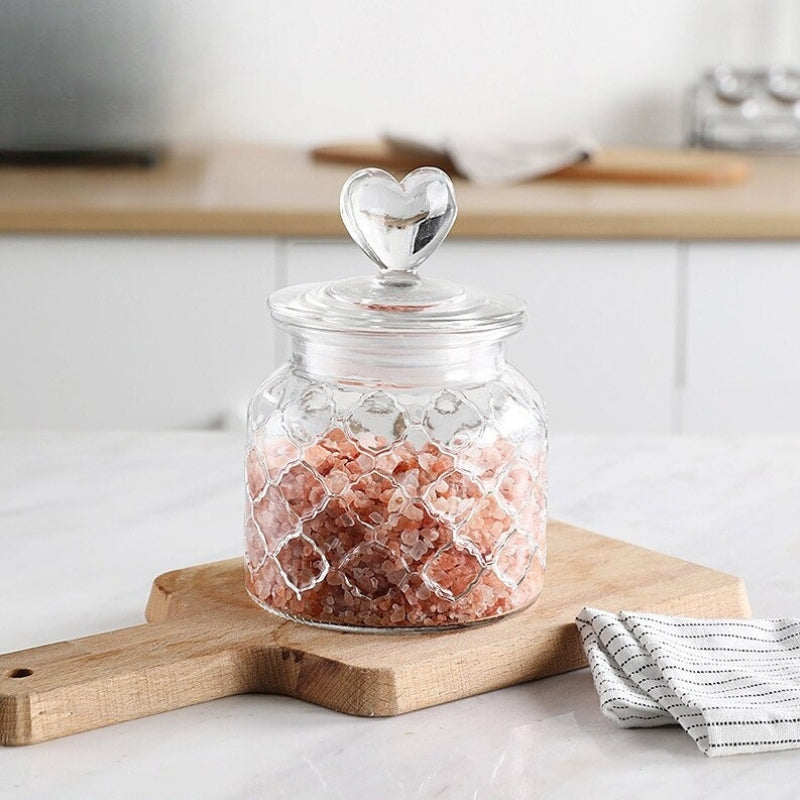 Clear Farmhouse Airtight Glass Storage Container Jars