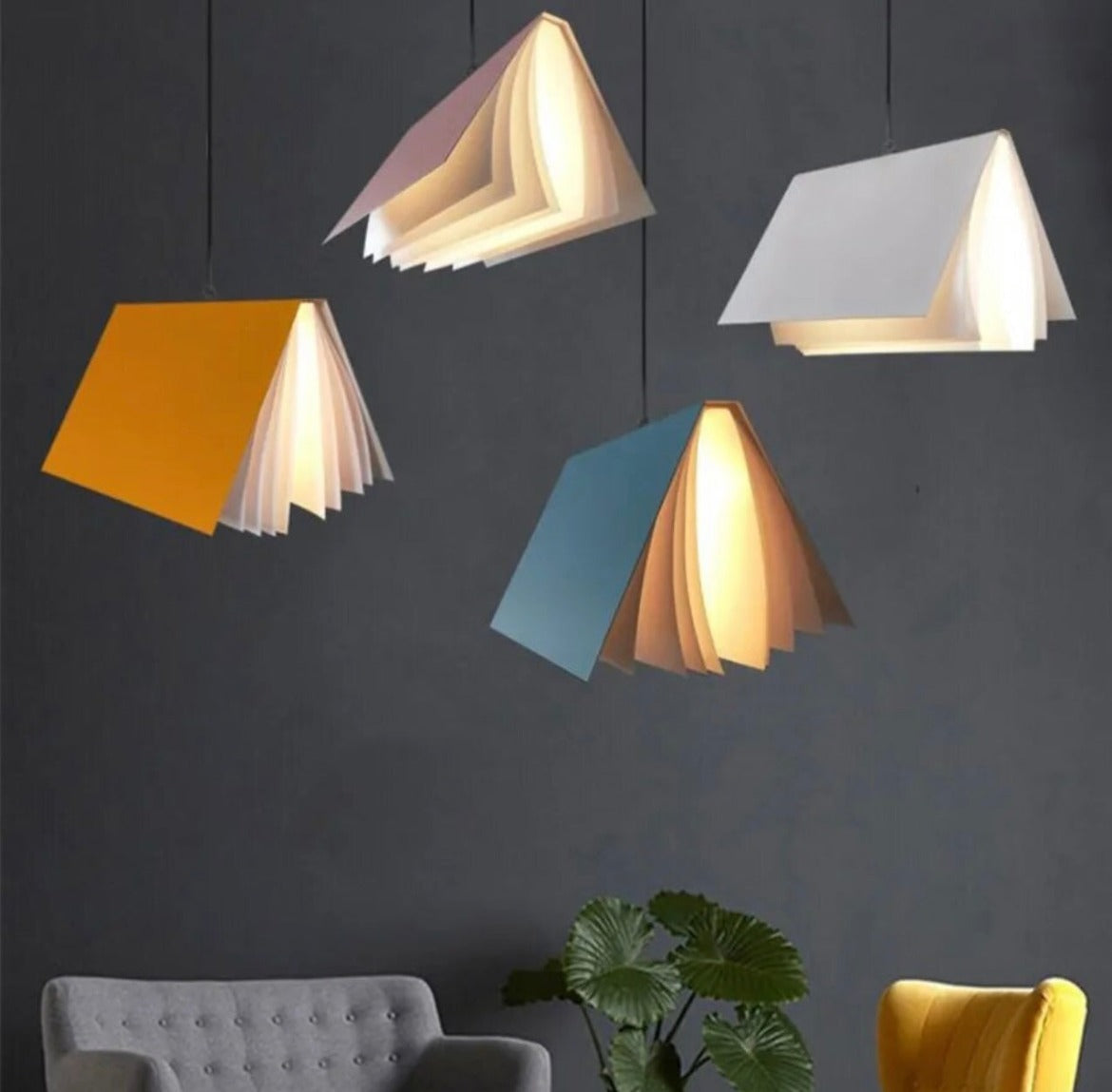 Floating Book Pendel Lights lampe