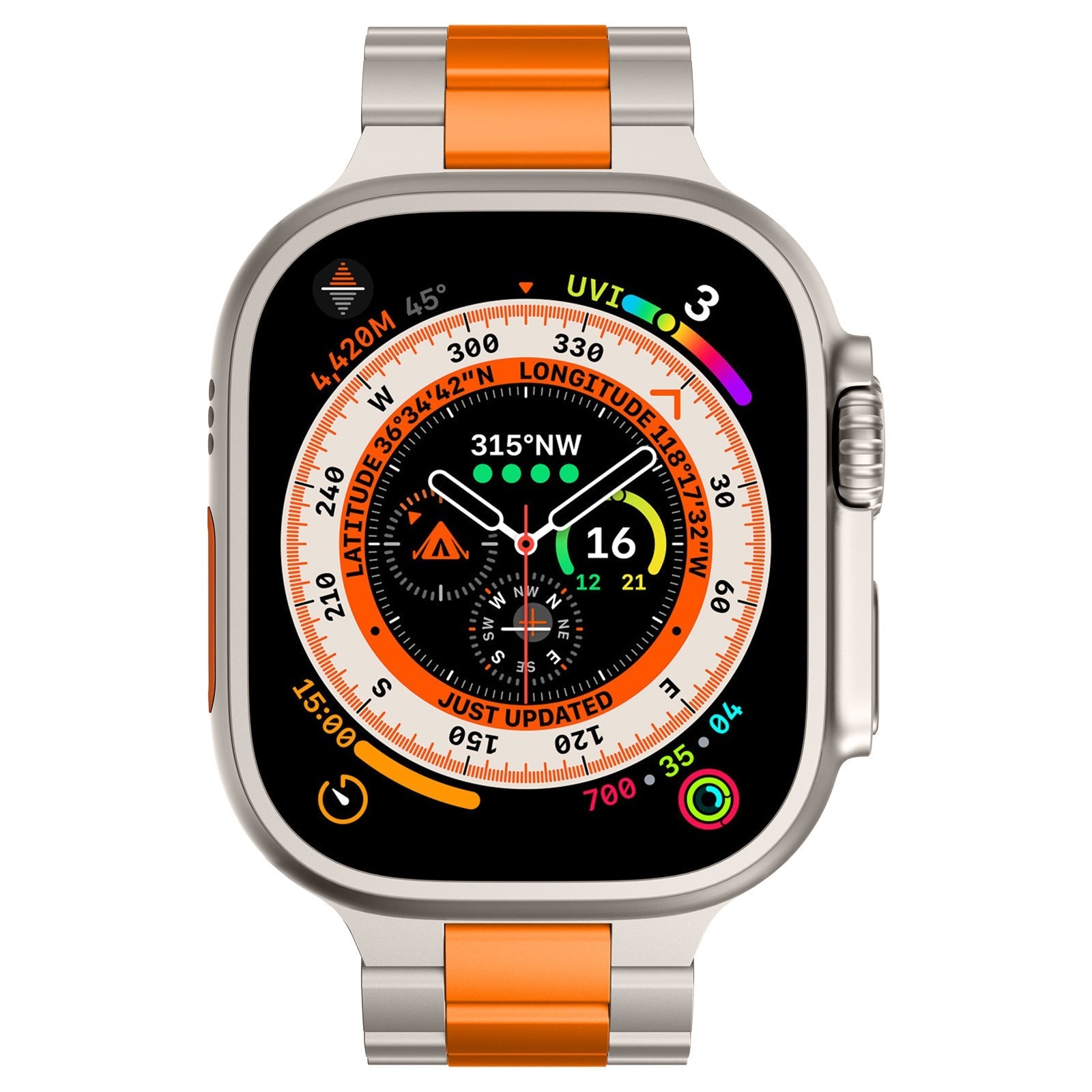 Anel de Titânio Estilo Empresarial para Apple Watch